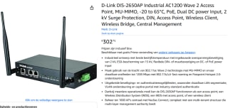 D-Link DIS-2650AP draadloos toegangspunt (WAP) 1200 Mbit/s voor €302,75 bij Amazon