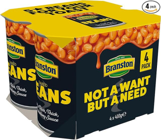 Branston Baked Beans in Tomato Sauce, 410 g (Pack of 4) - Amazon Fresh (minimum order