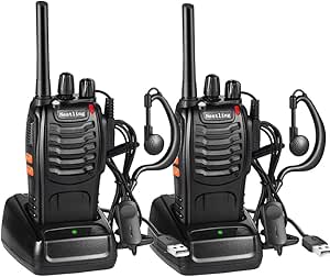 Walkie Talkie Recargable, 16 Canales PMR446 Walky Talky por 17,66€