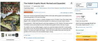 The Hobbit Graphic Novel hardcover voor €18,59 bij Amazon
