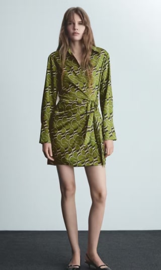 Vestido satinado estampado por 4.99€