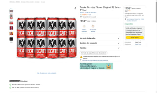 Paquete 144 Latas de Cervezas + Balón por $1,010 | Amazon