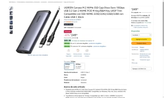 Carcasa SSD UGREEN por $250 | Oferta Amazon