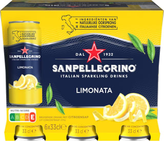San Pellegrino Refresco Naturali Limón, Pack 6 Latas de 33cl por 3.71€