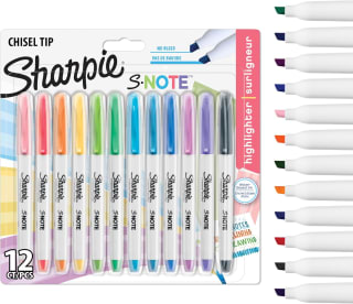 12 subrayadores Sharpie S-Note pastel Punta biselada por 5.95€