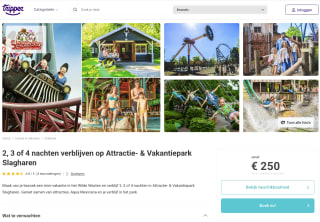 2 nachten / 3 dagen slagharen vanaf 160 euro