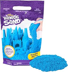 Kinetic Sand 907 g de Arena Mágica Azul para Mezclar, Moldear y Crear por 5€