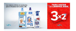 3×2 Limpieza baño y WC en Carrefour.