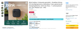 Blink Outdoor 4 beveiligingscamera voor €39,99