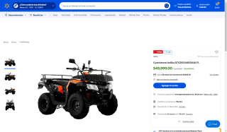 Cuatrimoto Italika ATV200 200CC 4T por $49,999 | Oferta Walmart