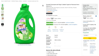 Suavizante Suavitel Cuidado Superior Manzana 3L por $58 en Amazon