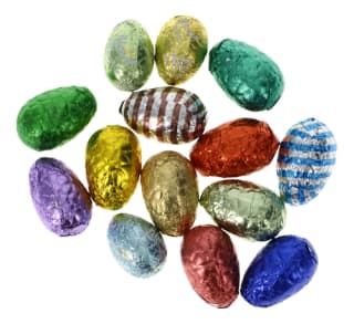 50% korting vanaf 0,5 kg paaseitjes uit de Choklabar bij Okay