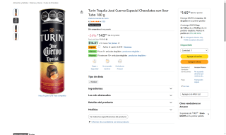 Bombones Tequila José Cuervo por $94 | Oferta Amazon