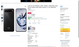 Nubia Air 8GB 256GB por $3,983 | Amazon