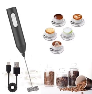 MINI Espumador de leche recargable por USB, máquina de espuma 3 velocidades por $932