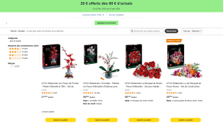 €20 extra korting vanaf €60 aan Lego items bij Amazon FR