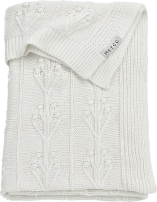 Meyco Romantische Bloemen Wiegdeken - offwhite - 75x100cm voor €17,79 bij Bol