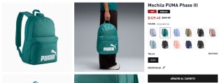 Mochila PUMA Phase III por $329
