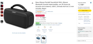 Parlante Bose SoundLink MAX por $6,479 | Oferta Amazon (HSBC)