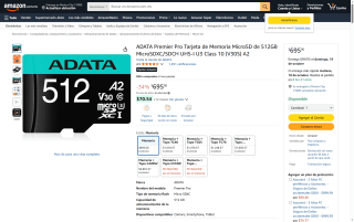 ADATA 512GB MicroSDXC U3 en $695 | Oferta Amazon