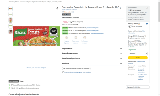 Sazonador Knorr Tomate 84g por $12 | Oferta Amazon