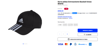 Gorra Adidas Baseball Unisex IB3242 por $136 | Descuento Martí