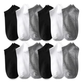 Calcetines cortos unisex Carlyfsup 12 pares por $66 en Mercado Libre