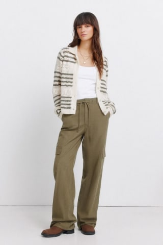 Springfield pantalón cargo algodón kaki por 8.49€