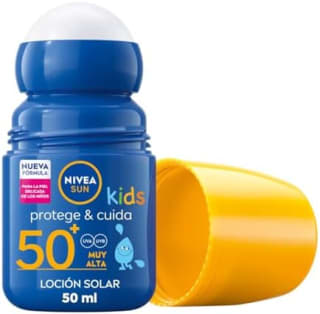 2 botes NIVEA SUN Protege & Cuida Kids Roll-On FP50+ 50 ml por 7.76€