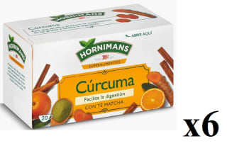 6 x Infusión de cúrcuma con té matcha en bolsitas Hornimans 20 ud. por 8.81€