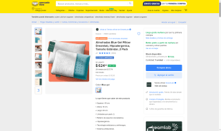 Almohadas Blue Gel Pillow Dreamlab 2 pack por $625 | Mercado Libre