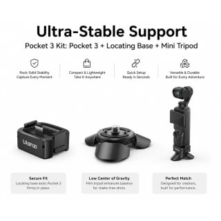 DJI Pocket 3 Ultra-Stable Kit, Handheld Gimbal Bundel + Locating Base Locating €329