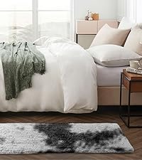 Black Area Rug 60 × 110cm (MOONLIGHT20015) – £6.01