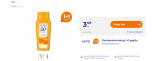 Zonnebescherming 1+1 gratis