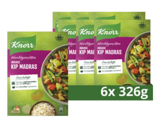 Knorr Wereldgerechten Kip Madras - 6x326g voor €12