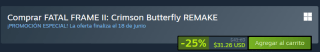 Fatal Frame II: Crimson Butterfly Remake por $551 | Oferta Steam