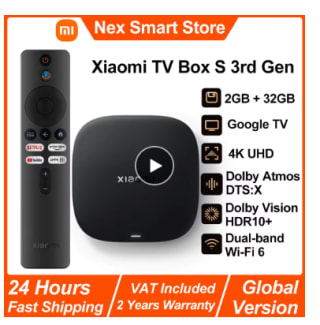 Boitier multimédia Xiaomi TV Box S 3rd Gen à 50,56€