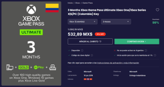 Xbox Game Pass Ultimate por 3 Meses en $533 | LOADED