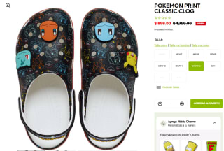Pokemon Print Classic Clog por $899 | Crocs