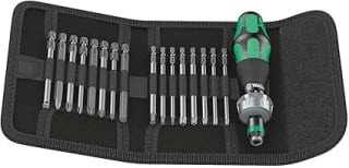 Wera Kraftform Compact 60 RA, 17-delig voor €49,82 bij Amazon