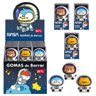 Dohe – Expositor con 24 Gomas de borrar Astronautras-Animales – Nasa por 9.99€
