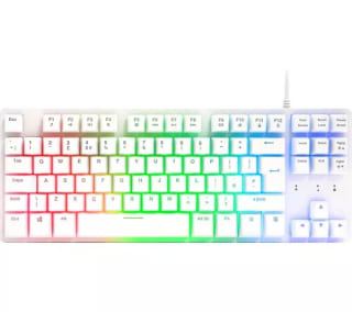 ADX FireFight Core K14 TKL Gaming Keyboard – White | Free C&C – £4.99