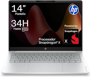 Portátil HP OmniBook 3, 14" WUXGA, Snapdragon X, 16GB, 512GB, Win11 por 569€