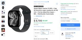 Apple Watch Series 11 46mm por $7,479 | Mercado Libre (Banorte MSI)