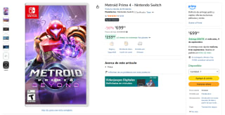 Metroid Prime 4 para Nintendo Switch por $699 en Amazon