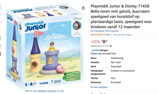 PLAYMOBIL Junior & Disney: Belle's speeltoren met melodie voor €8,62 bij Amazon