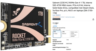 Sabrent SB-2130-1TB voor €119,60 bij Amazon