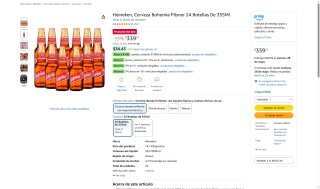 24 Pack Cerveza Bohemia Pilsner por $339 | Oferta Amazon