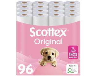 Scottex Original Papel Higiénico 96 Rollos por 18,80€