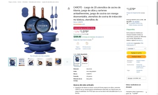 Juego 20 Utensilios CAROTE por $1,080 | Oferta Amazon